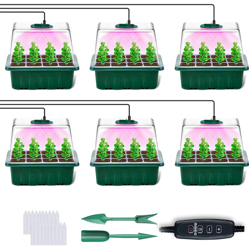 π50% OFF! π Grow Trays with Grow Light β Humidity Control, Transparent, and Full-Spectrum Light π±π‘