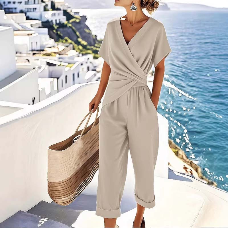 π2026 New arrivals 50% OFFπ₯π Elegant V-neck and waist accent β instantly create a feminine look!