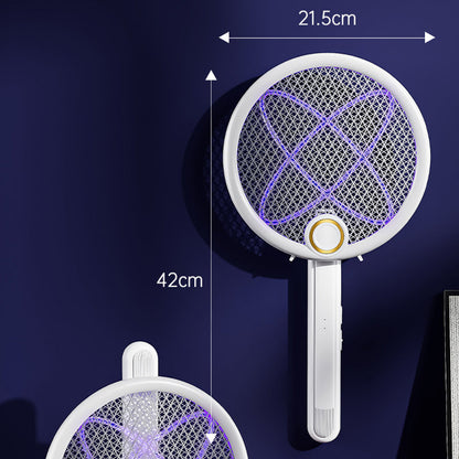 📢📢 50% OFF ⏰💎 Foldable Electric Mosquito Swatter with UV Attract Light – 2-in-1 Automatic Mosquito Killer🦟💡 Rechargeable, safe, ideal for home & travel.✅