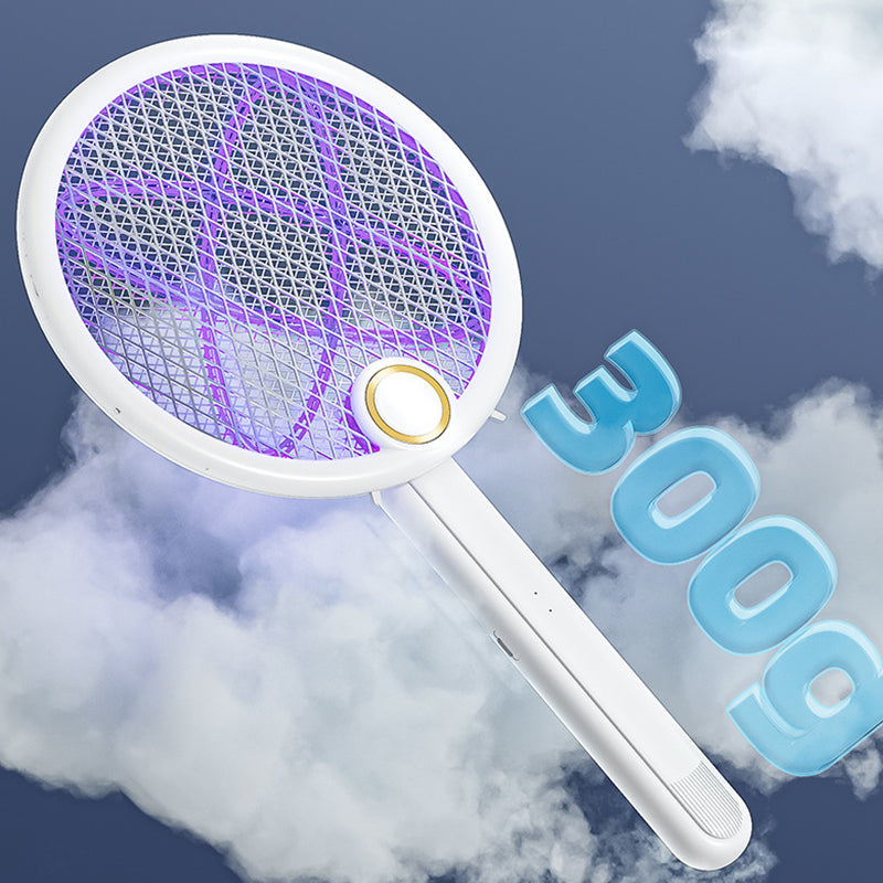 📢📢 50% OFF ⏰💎 Foldable Electric Mosquito Swatter with UV Attract Light – 2-in-1 Automatic Mosquito Killer🦟💡 Rechargeable, safe, ideal for home & travel.✅